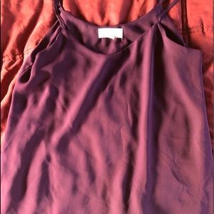 Spaghetti strap flowy shirt